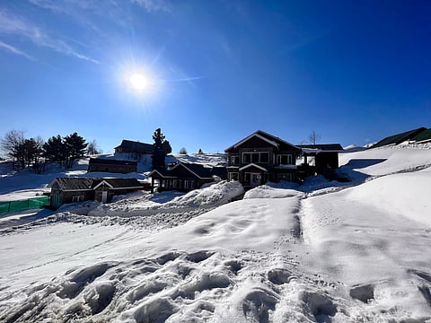 Gulmarg Village in the middle of Himalaya mountain at Kashmir