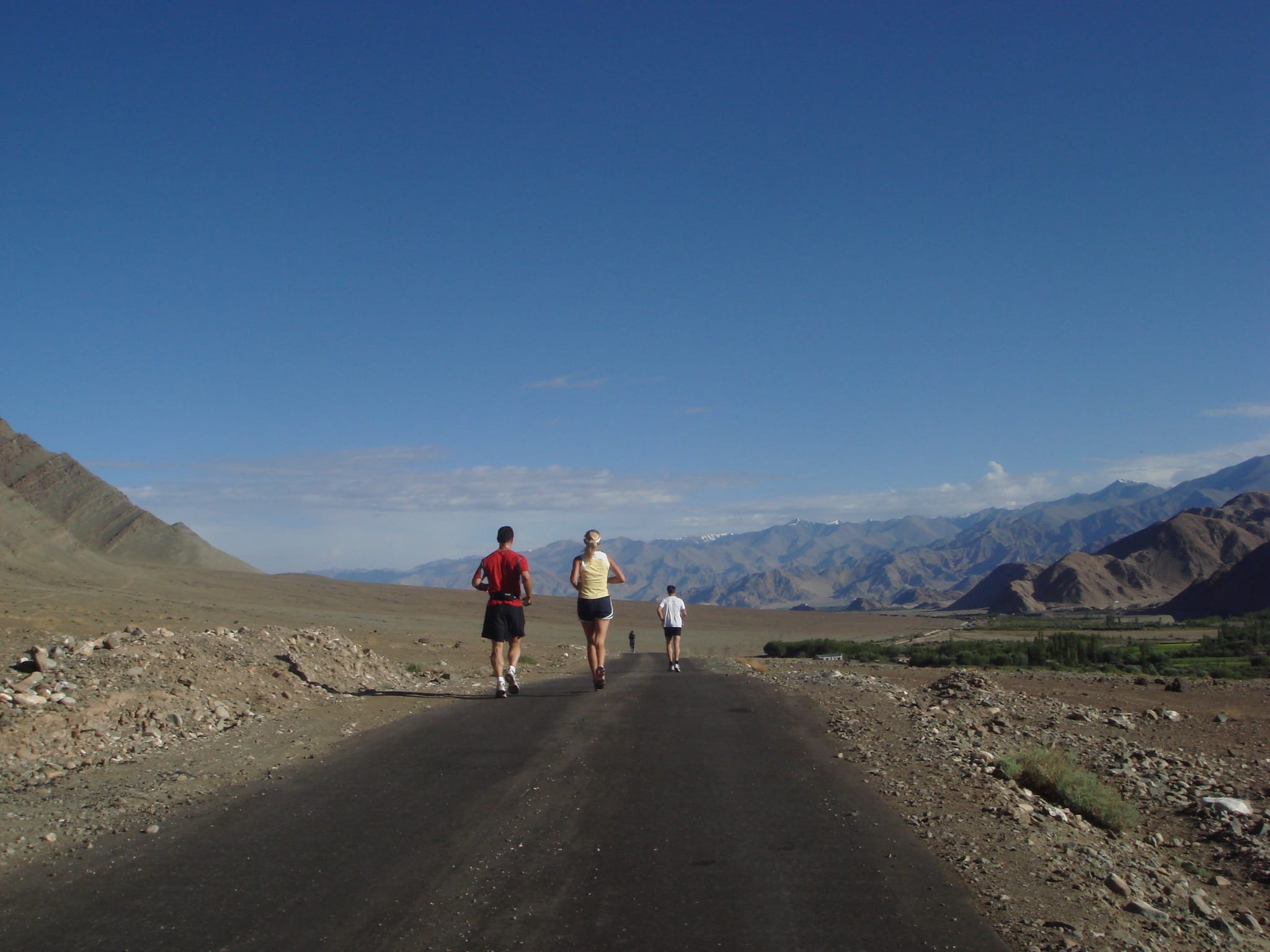A section of the Ladakh Marathon