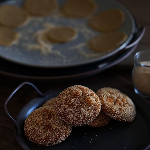Anarsa is made with fermented rice dough