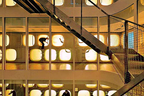 Nine Hours is an original take on capsule hotels that fuses capsules with minimal Ryokan aesthetics