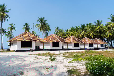 Huts in Lakshadweep Island