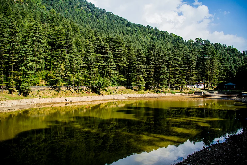 Dal Lake is a serene waterbody near McLeod Ganj