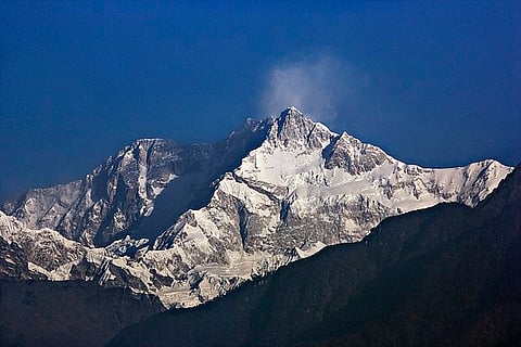Kangchenjunga sits 28,169 ft above sea level