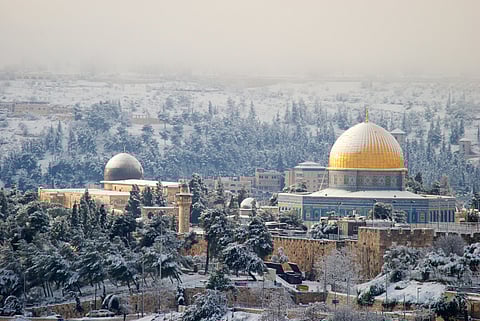Jerusalem under the snow