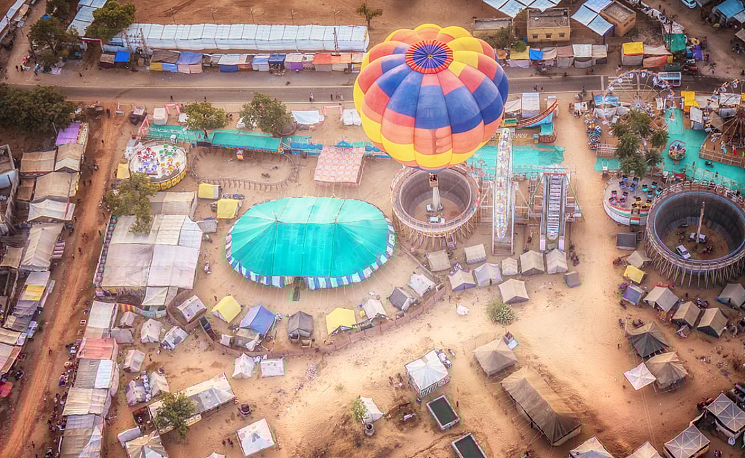 Hot Air Balloon Ride, Pushkar