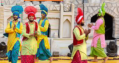 A traditional performance on Lohri