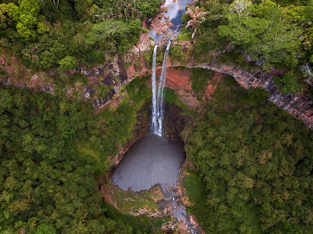 Chamarel Waterfall in Mauritius