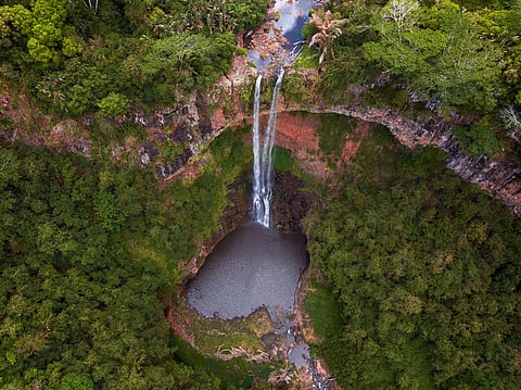 Chamarel Waterfall in Mauritius