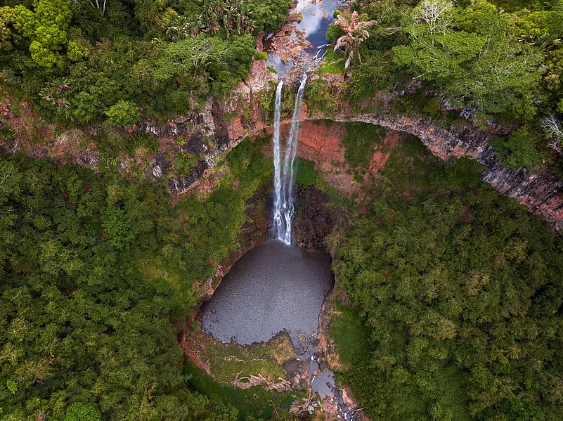 Chamarel Waterfall in Mauritius