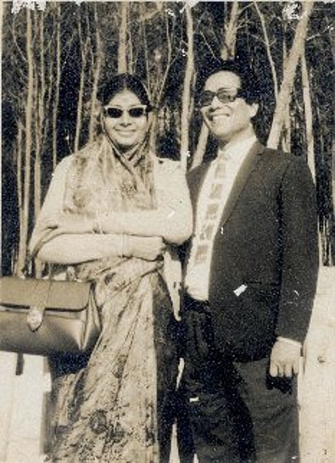 Samaresh Basu with his spouse