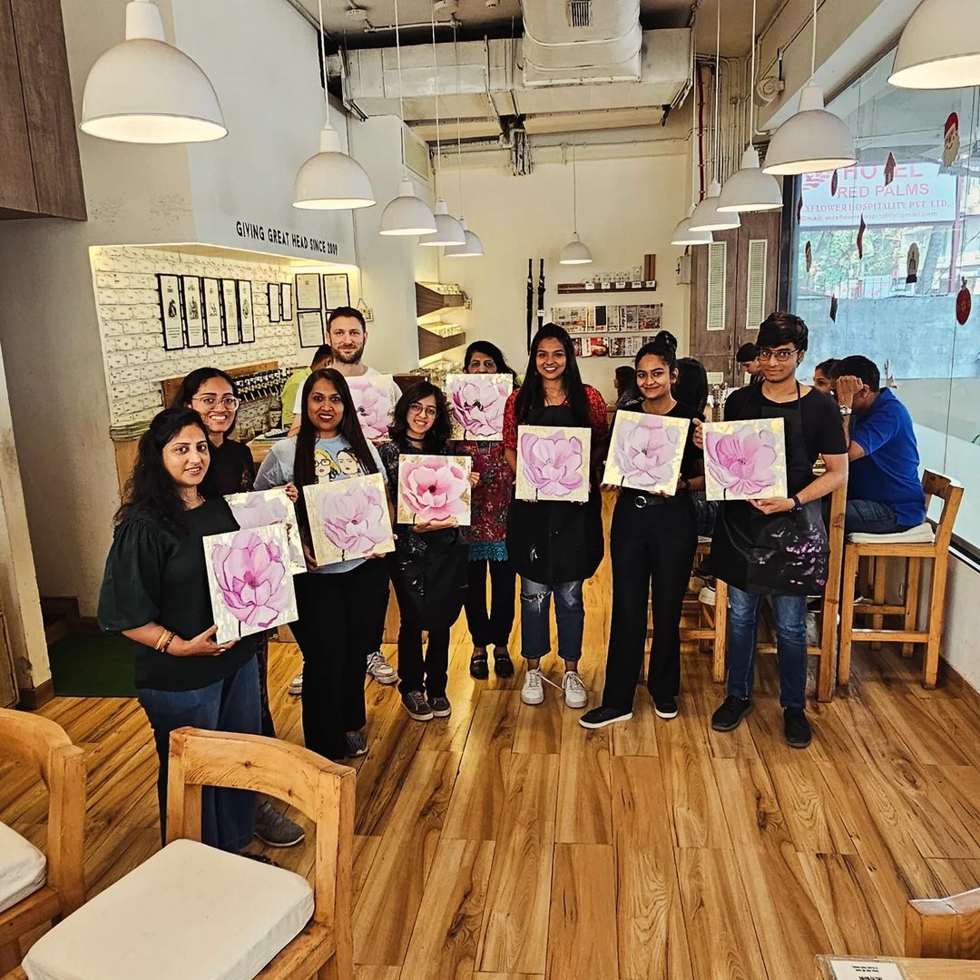 Paint your own masterpiece with acrylic colours at this workshop by Desi Art Studio