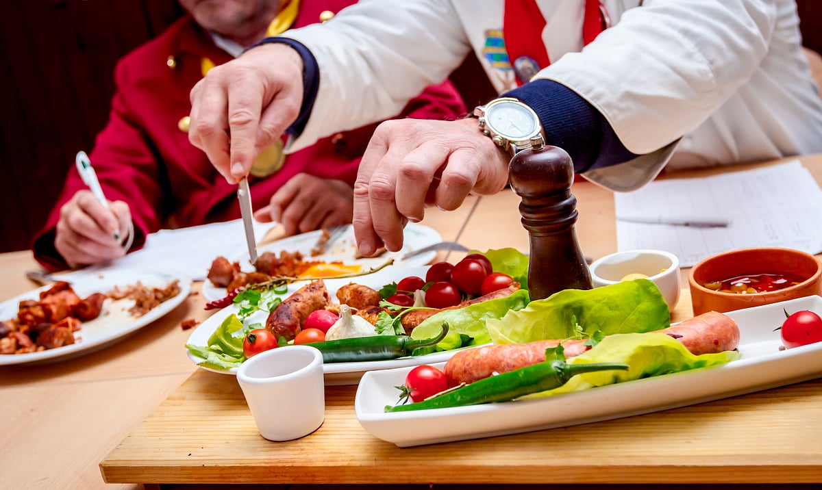 A man making notes on cuisine