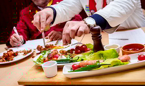 A man making notes on cuisine