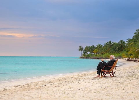 Narendra Modi at the Lakshadweep Island