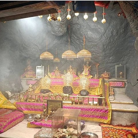 The Holy Pindies represent the three forms of the Goddess: Kali, Lakshmi and Saraswati