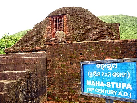 Lalitgiri is the oldest among the three Buddhist sites