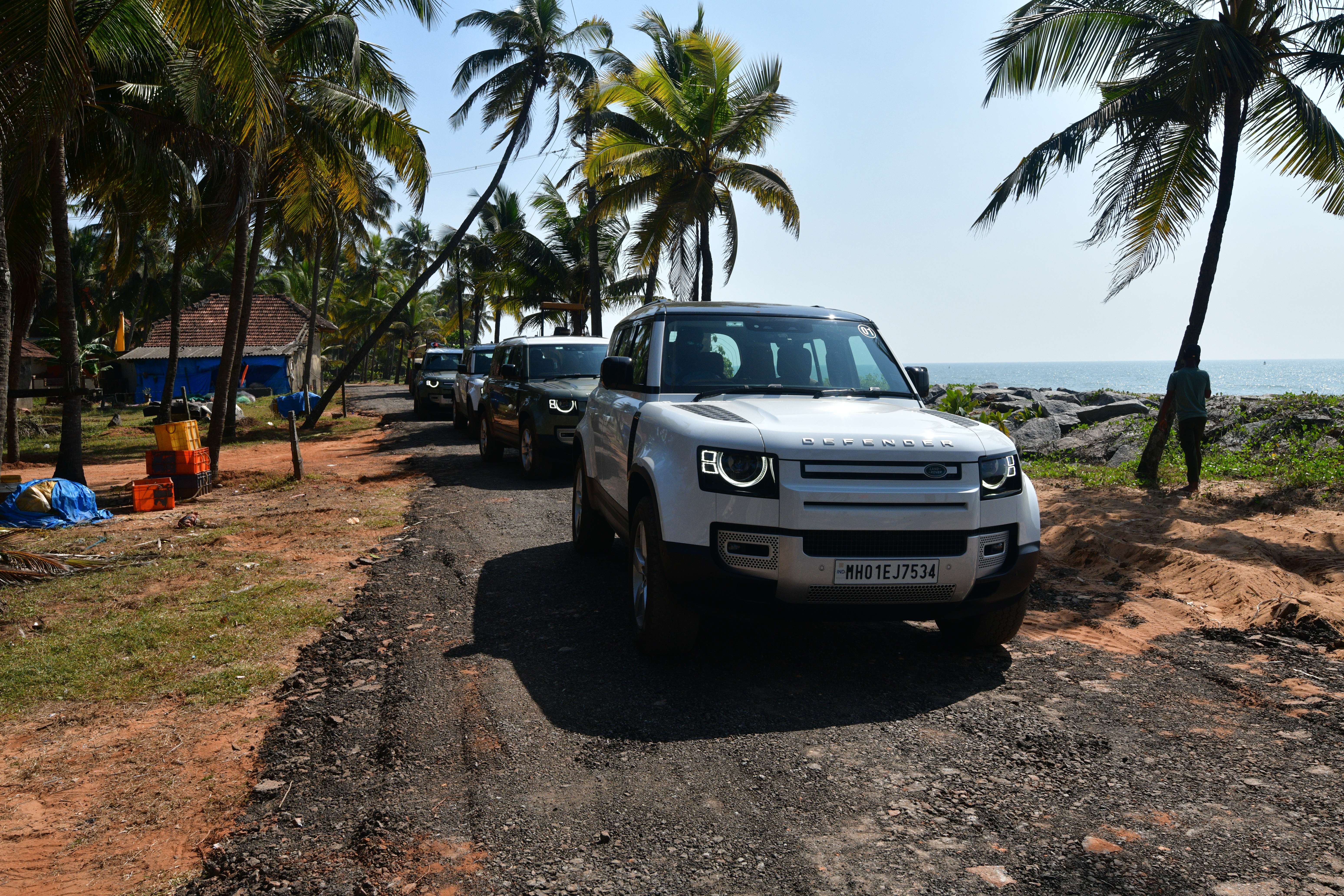 The convoy heading towards Gokarana from Udupi
