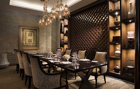 Inside  J.W. Marriott's K3 restaurant