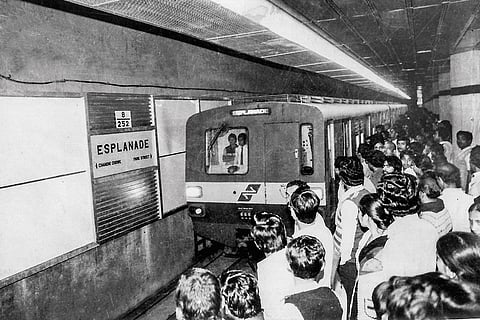 A file picture of the Kolkata Metro