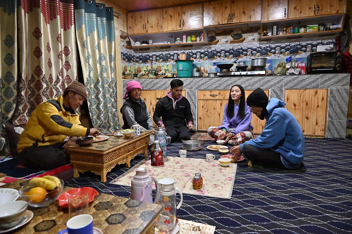 Host family at Tsering Dolma Homestay