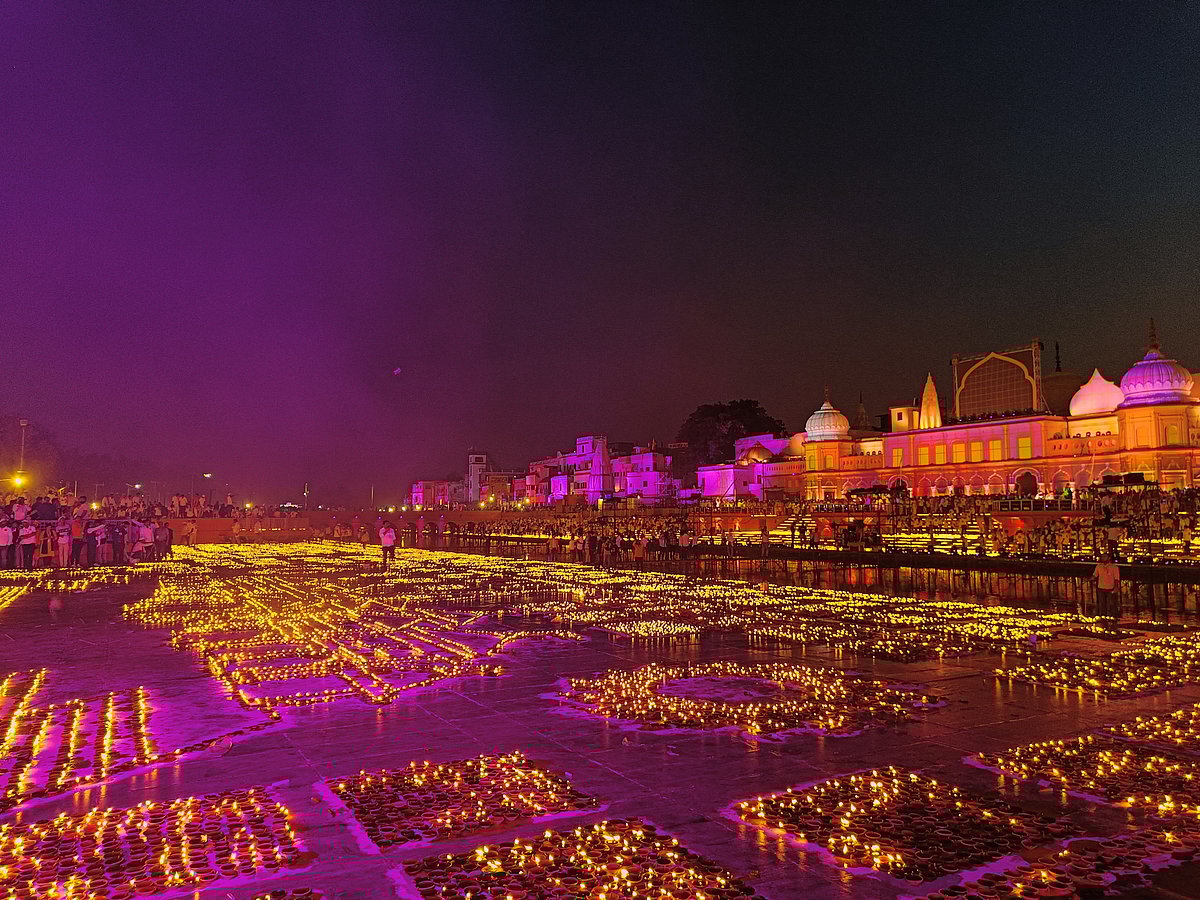 The Deepotsav celebrations in Ayodhya draw thousands of visitors
