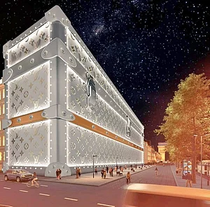 modernnotoriety/Instagram : The hotels façade will cleverly mimic one of the brands iconic trunks