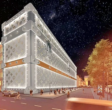 modernnotoriety/Instagram : The hotels façade will cleverly mimic one of the brands iconic trunks