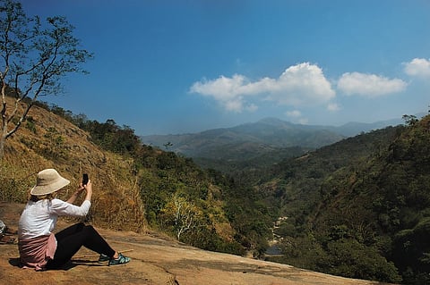 Majestic hills looming on the horizon in Kodaikanal