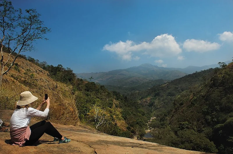 Majestic hills looming on the horizon in Kodaikanal