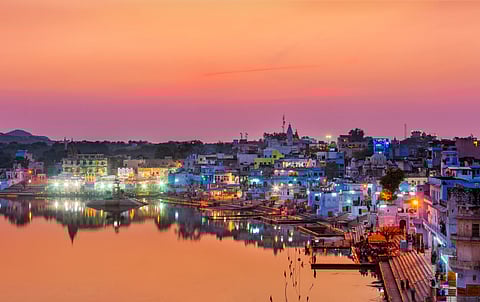 Pushkar Lake during Sunset