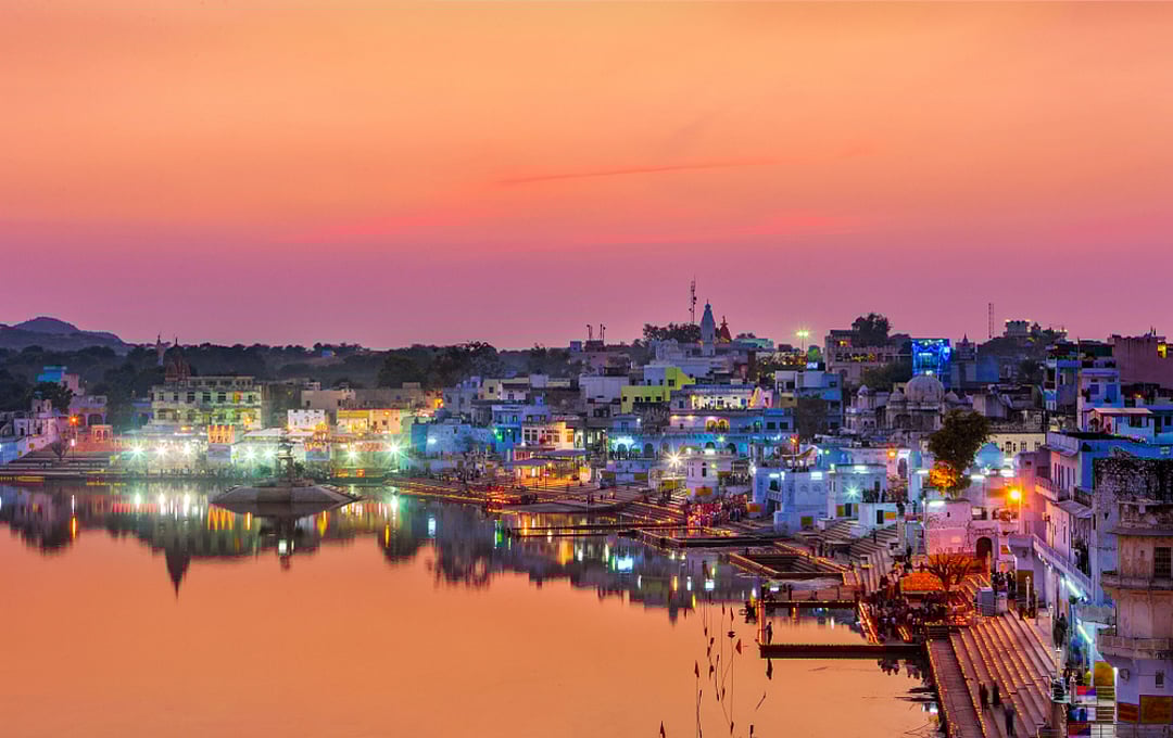 Pushkar Lake during Sunset