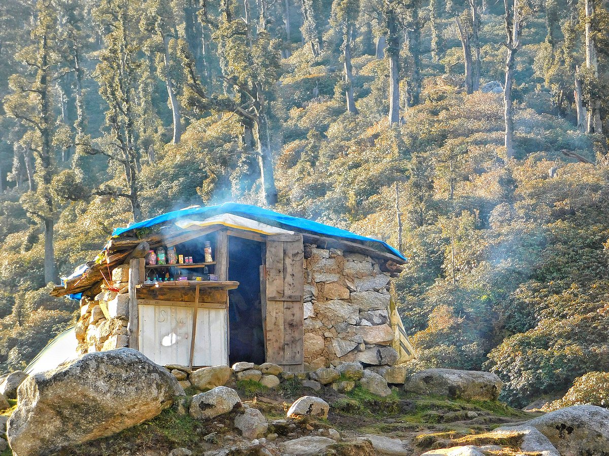 Himachal Pradesh Kareri Lake Dhaba in Dhauladhar Mountains