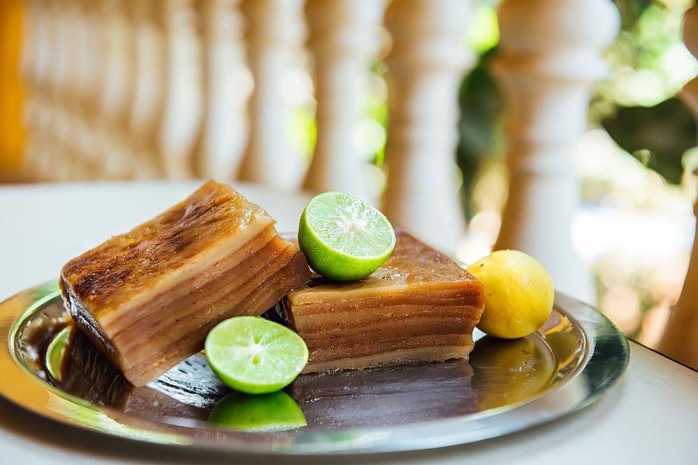 Bebinca, a traditional Goan dessert