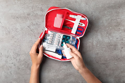 A first aid kit