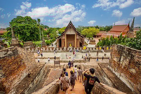 Wat Yai Chai Mongkol in Ayutthaya, Thailand