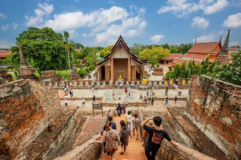 Wat Yai Chai Mongkol in Ayutthaya, Thailand