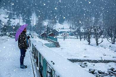 Shutterstock : Gulmarg in Jammu & Kashmir is one of the best places to experience snow in winters