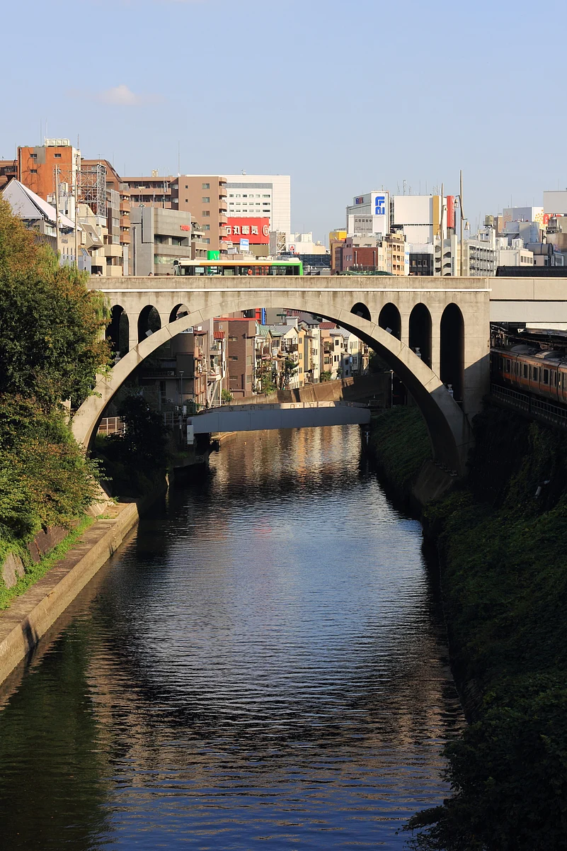 The Hijiri-bashi Bridge in Tokyo