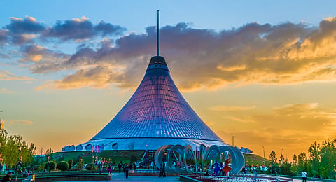 The Khan Shatyr is the largest of its kind in the world
