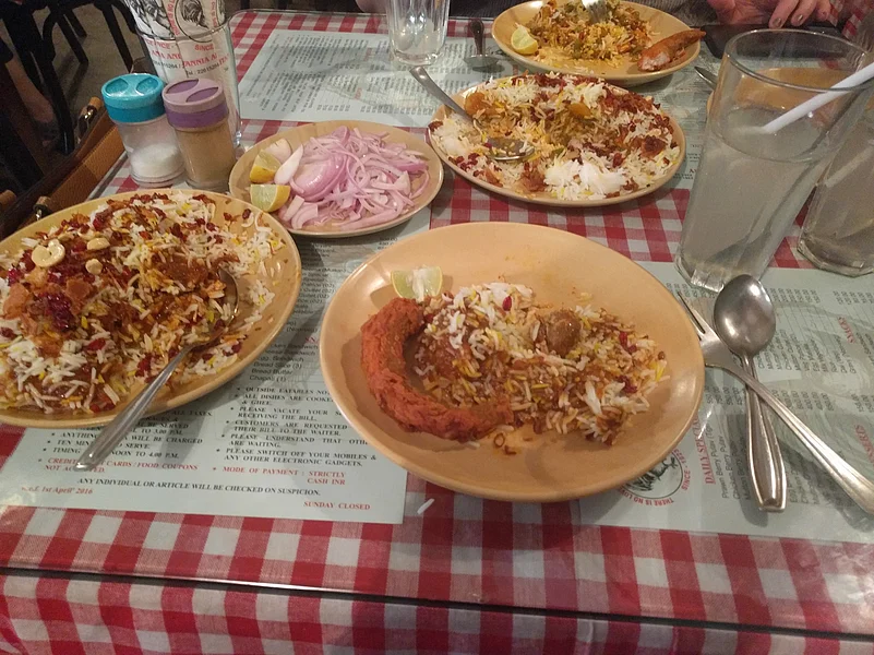 Bombay duck and berry pulao at Britannia and Co.