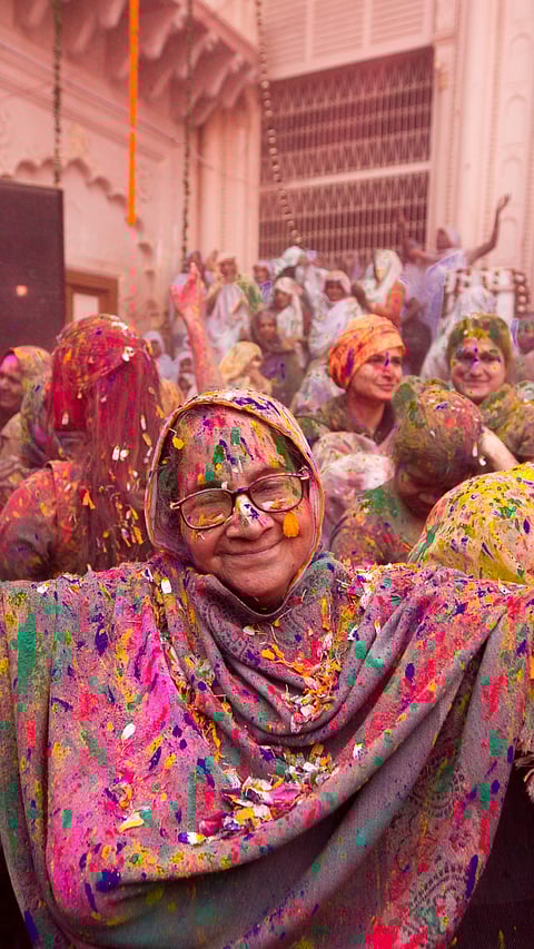 Phoolon Wali Holi is  held mainly at the Banke Bihari Temple in Vrindavan