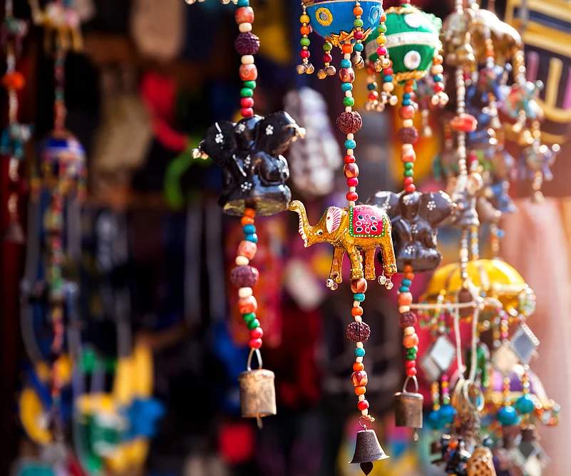 A craft market in India