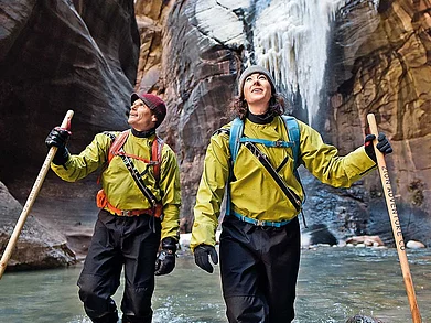 Courtesy: Visit Utah : Gaze up at massive sandstone cliffs of cream, pink, and red