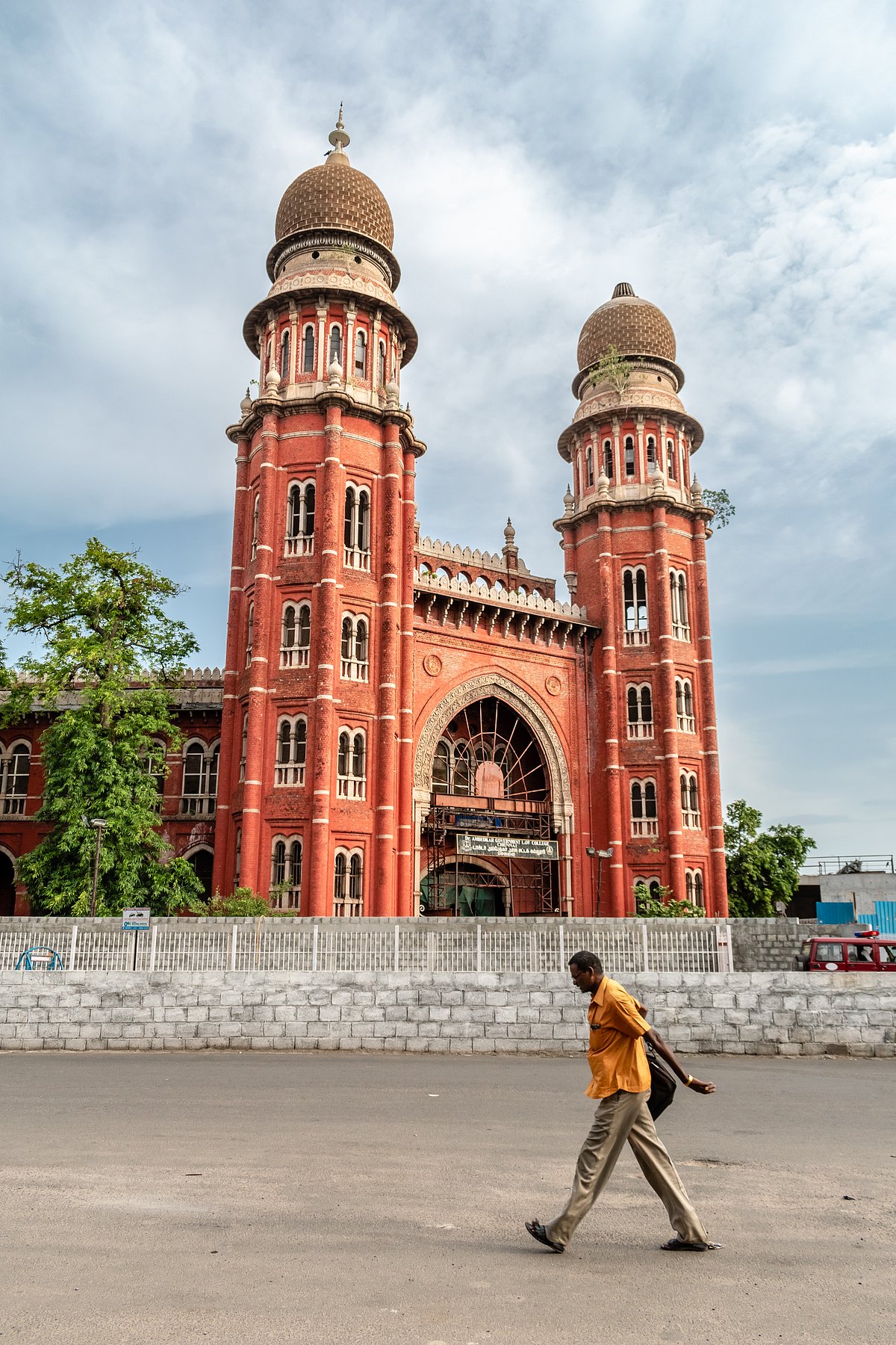 The exterior facade of the Law College building, Chennai - Shutterstock