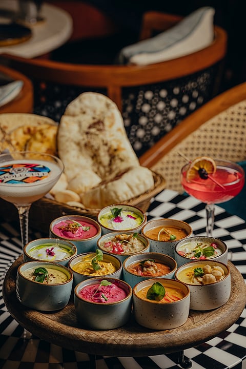 Rainbow Dips Love for Food Menu