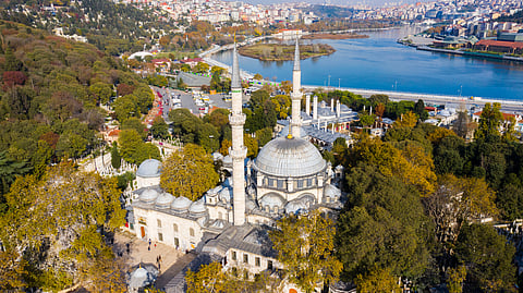 Eyüp Sultan Mosque was built in the 15th century by the Ottomans, on the site of the tomb of Abu Ayyub al-Ansari