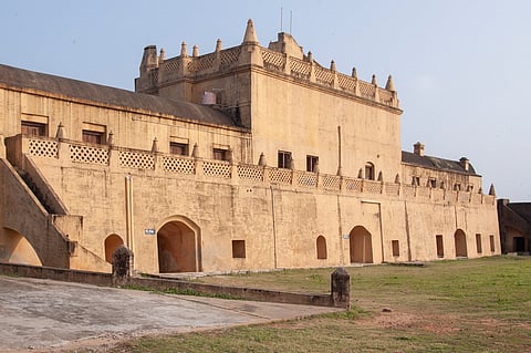 The 400-year-old Fort Dansborg is built in Indo-European style