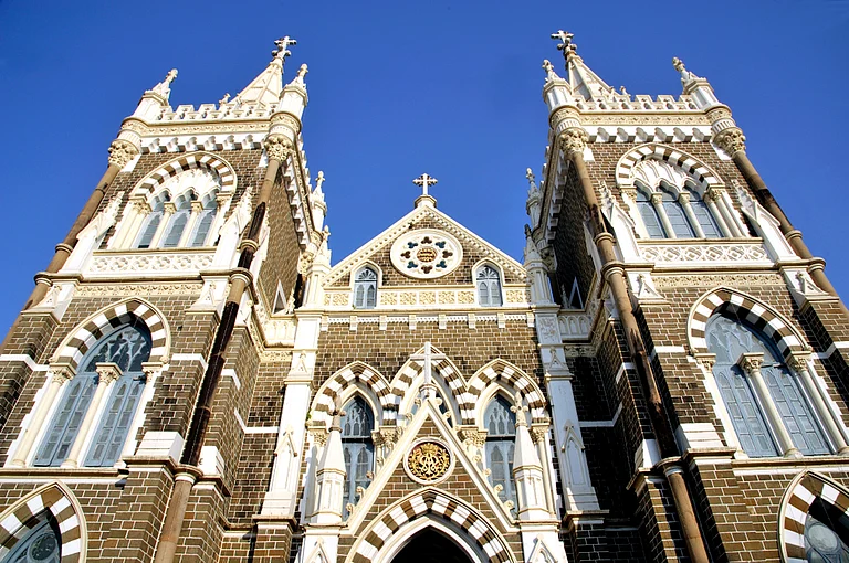 The Basilica of Our Lady of the Mount, more commonly known as Mount Mary Church, is a Roman Catholic Basilica located in Bandra, Mumbai - Ramniklal Modi/Shutterstock