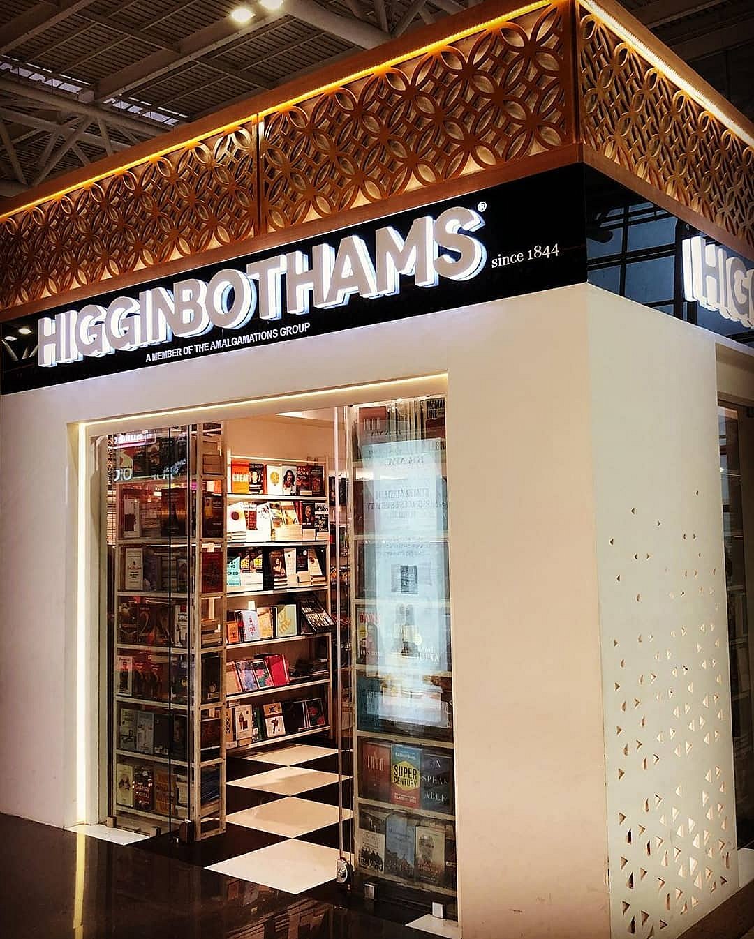 Higginbothams storefront at Chennais domestic airport