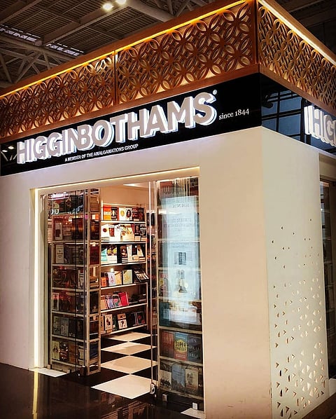 Higginbotham's storefront at Chennai's domestic airport